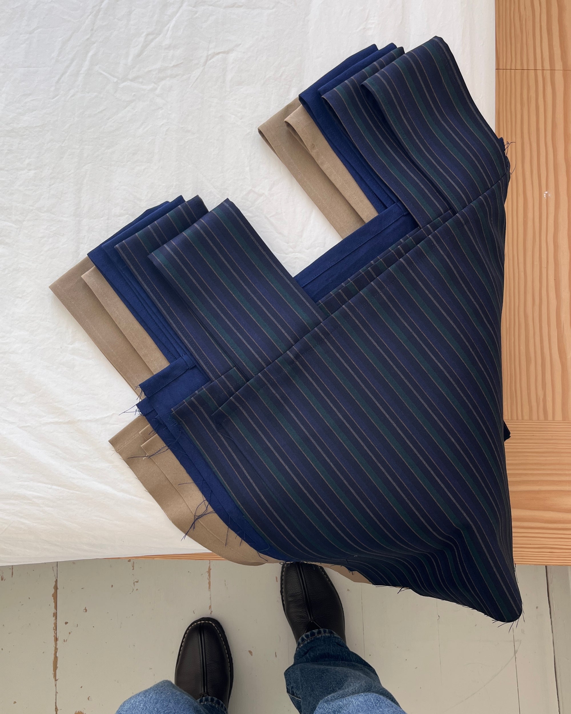 Carrier Bag—Wool Mix Stripe—Large