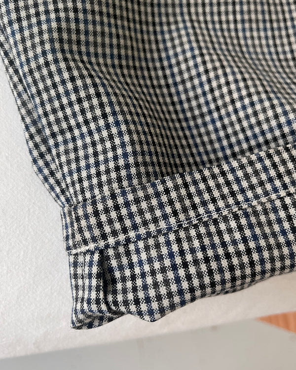 Sample Shirt—Wool Blend Tiny Check—Small