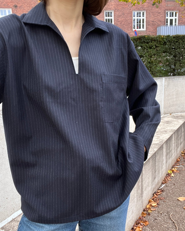 Favorite Shirt—Wool Pinstripe—Medium