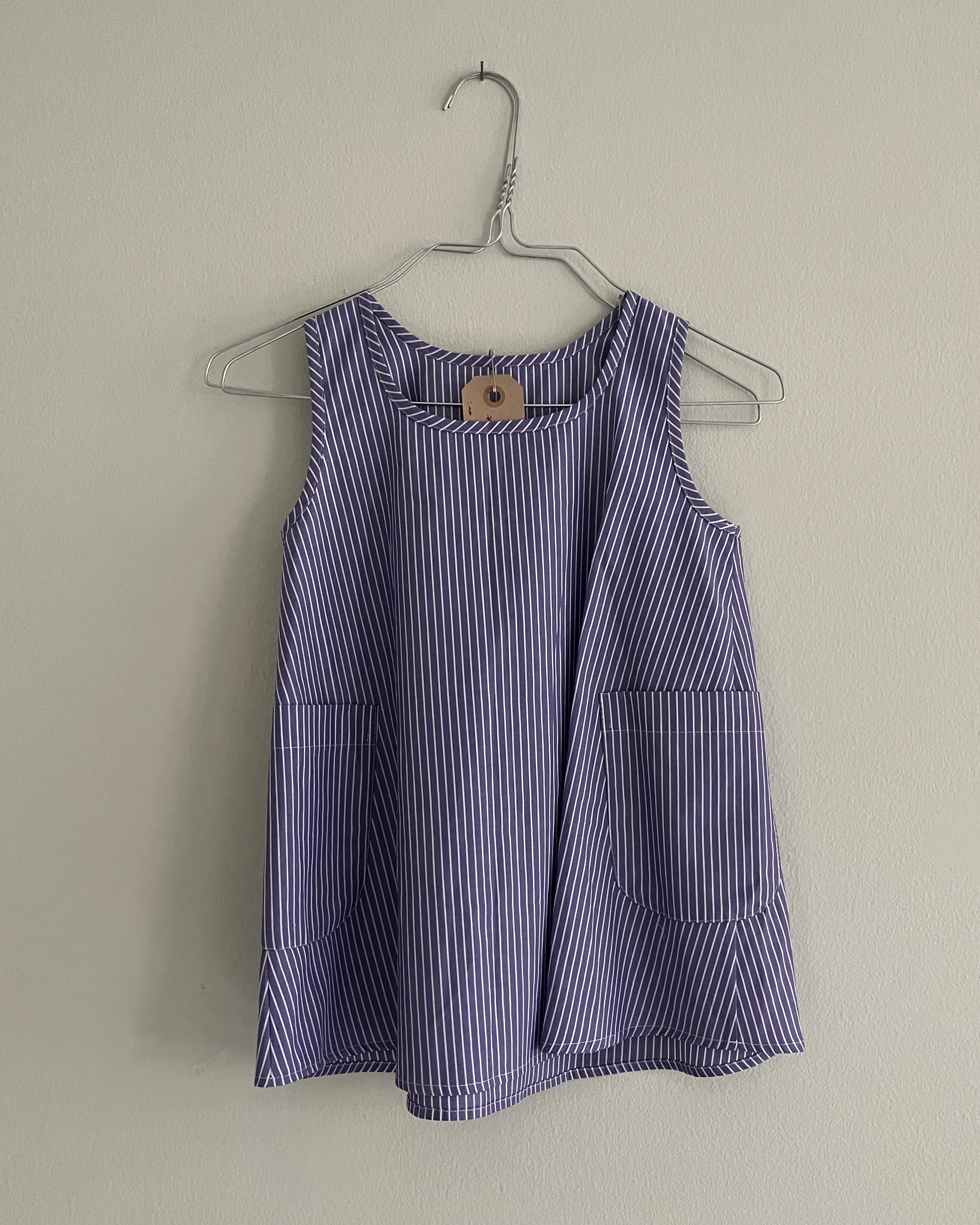 Arc Dress—Cotton Lilac Stripe—2 Yrs