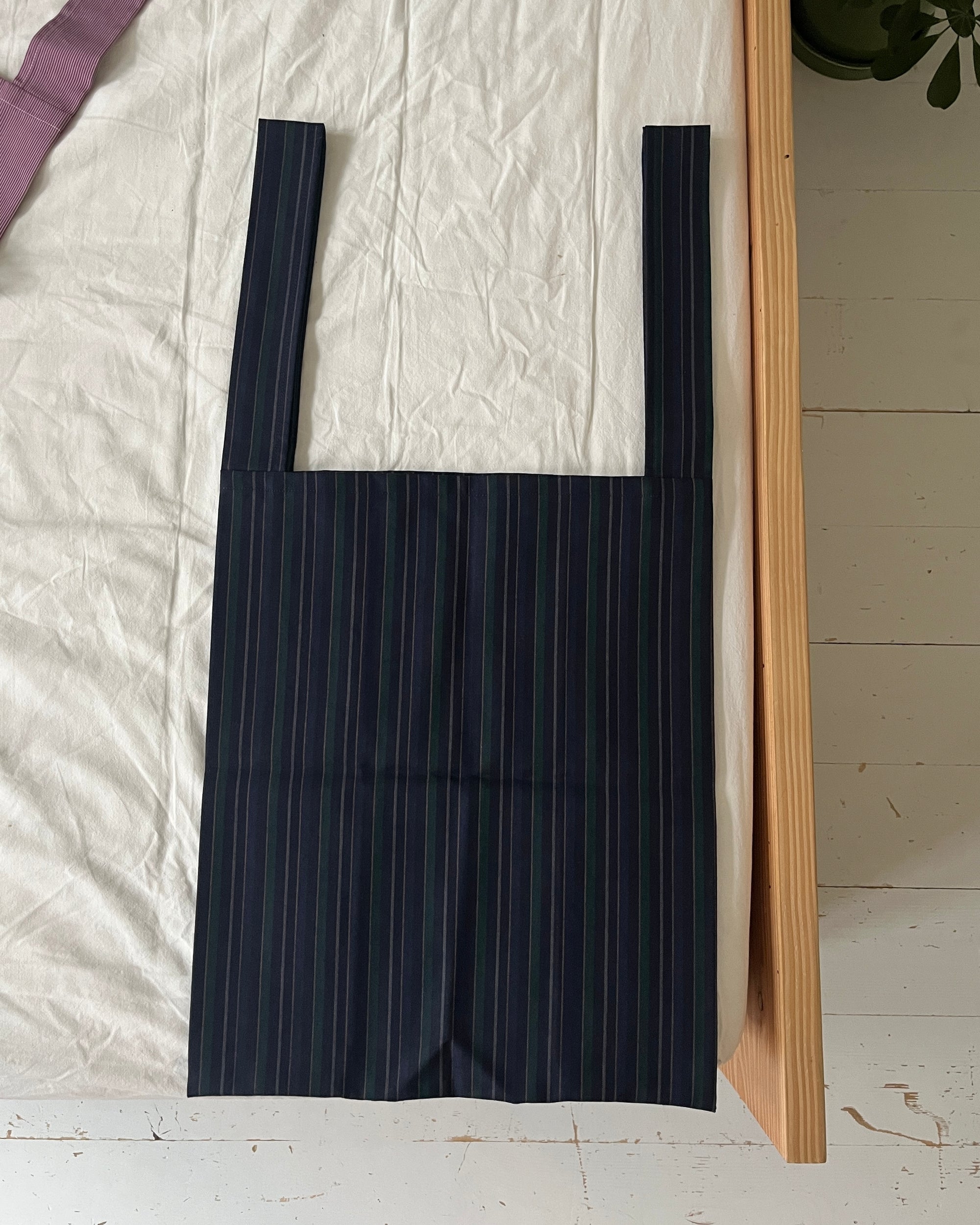 Carrier Bag—Wool Mix Stripe—Large