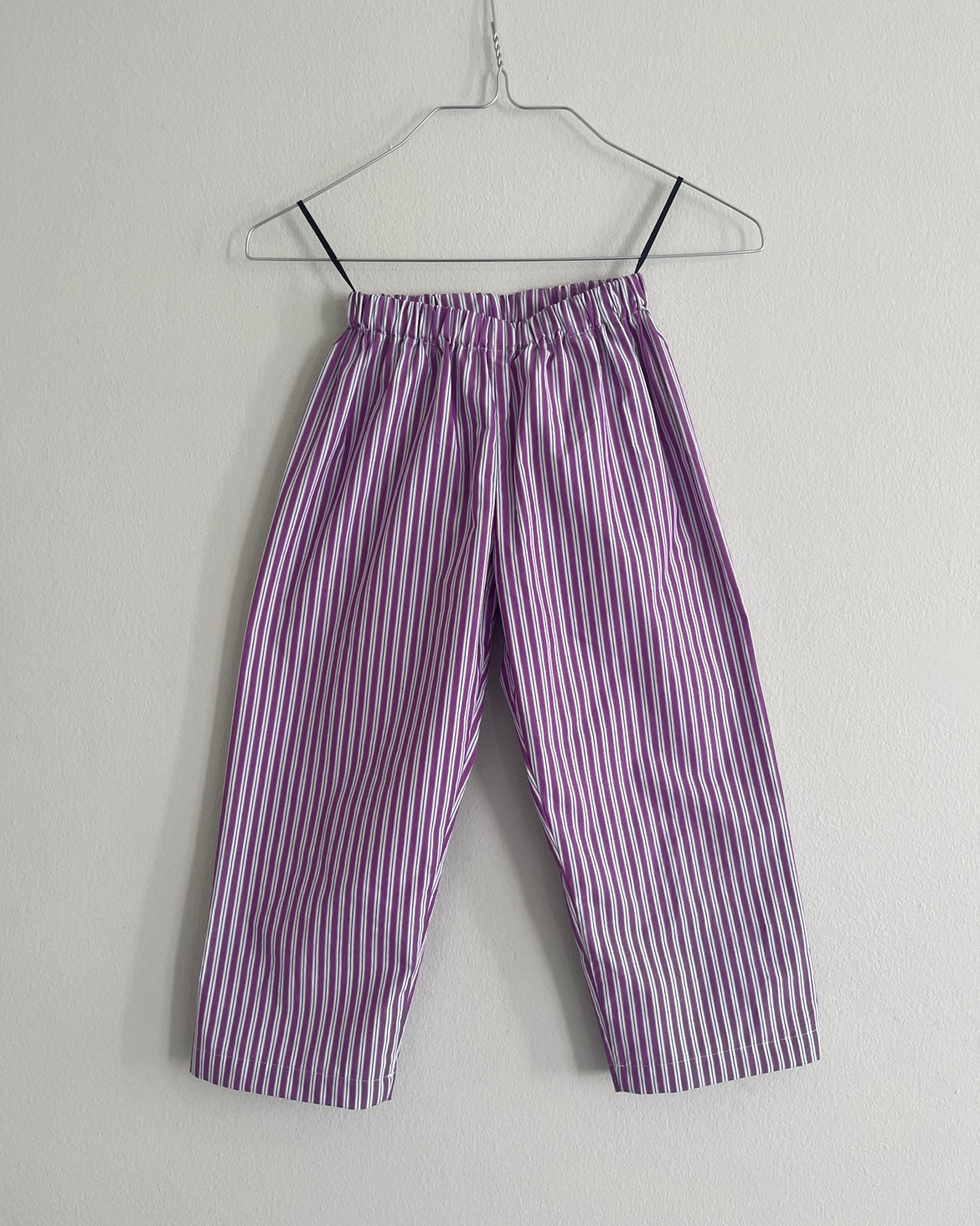 Favorite Pants—Cotton Purple Stripe—4 Yrs